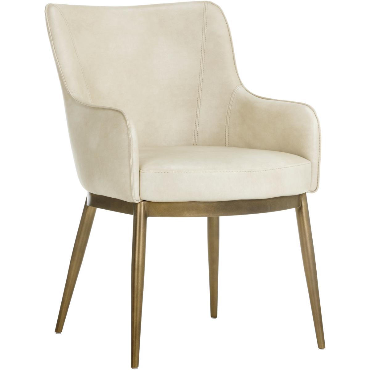 SUNPAN 104977 Franklin Bravo Cream Dining Armchair